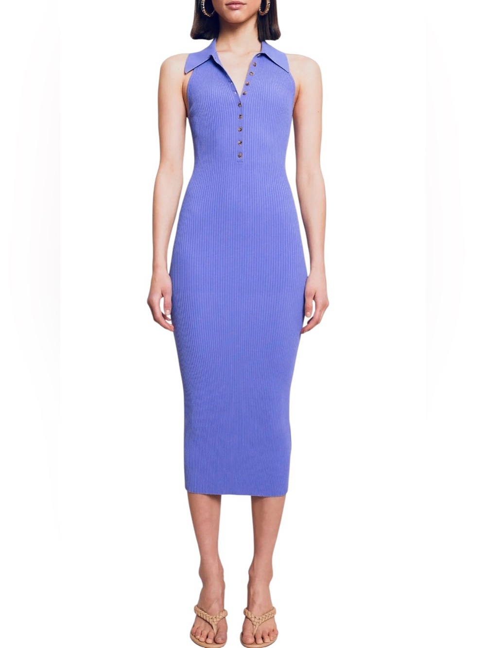 A.L.C Asher New Knit Bodycon Midi Dress.